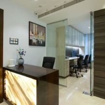 Sleek and functional office space design from VJProfessional Interior Design